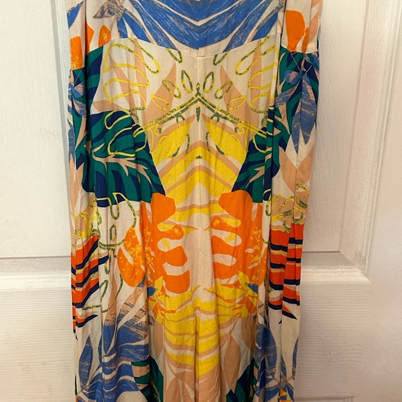 Flying Tomato Floral Off the Shoulder Jumpsuit size large - Picture 5 of 6